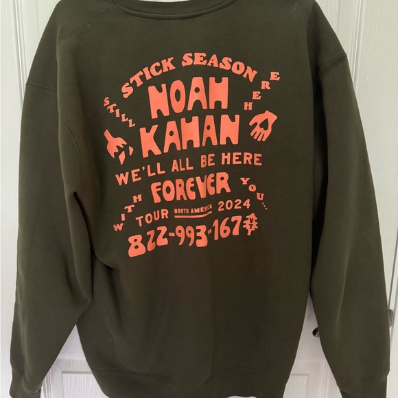Noah Kahan Olive Green Sweater - Picture 1 of 3
